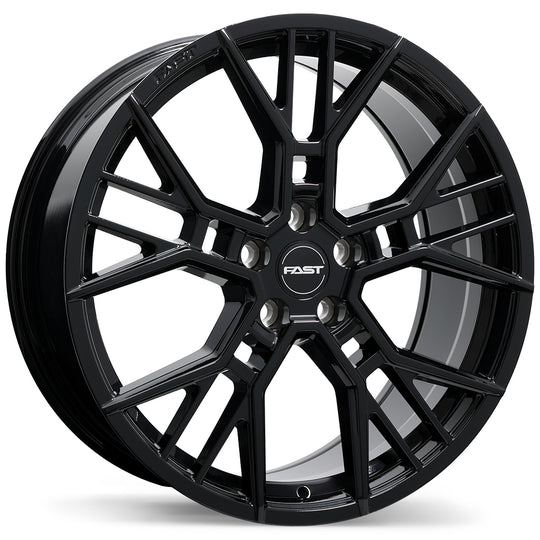 F278N-2085-65BN+44F661 - Fast Wheels Spectre 20X8.5 5X114.3 ET 44MM Gloss Black - Fast Wheels Wheels Canada