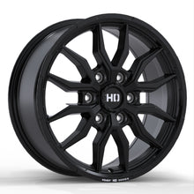 Load image into Gallery viewer, F279-1880-83BT+55C931 - Fast HD Grit 18X8 6X139.7 ET 55mm Satin Black with Milling - Fast HD Wheels Canada