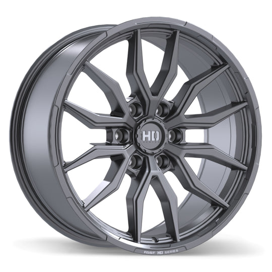F279-2090-83MT+20C780 - Fast HD Grit 20X9 6X139.7 ET 20mm Satin Gunmetal with Milling - Fast HD Wheels Canada