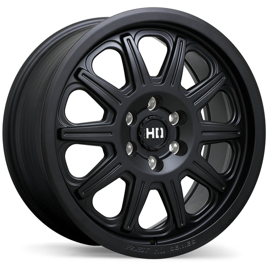 F282-1880-62BT+50C671 - Fast HD Fury 18X8.0 6X120 ET 50mm Satin Black - Fast HD Wheels Canada