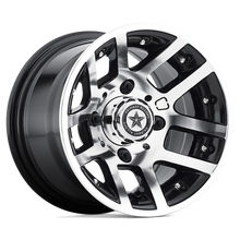 Load image into Gallery viewer, FA-121-M - Fairway Alloys FA121 Illusion 10X7 4X101.6 -25 mm Machined Gloss Black - Fairway Alloys Wheels Canada