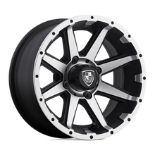 Load image into Gallery viewer, FA-135-M - Fairway Alloys FA135 Rebel 12X6 4X101.6 -23 mm Machined Matte Black - Fairway Alloys Wheels Canada