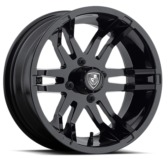 FA-140-B - Fairway Alloys FA140 Flex 14X6.5 4X101.6 -20 mm Gloss Black - Fairway Alloys Wheels Canada
