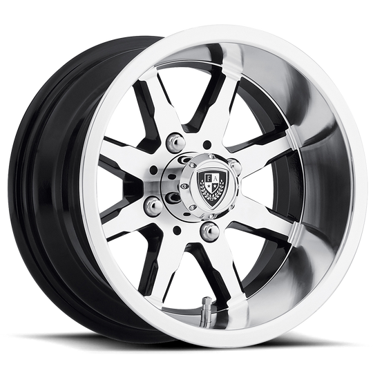 FA-142-M - Fairway Alloys FA142 Shift 12X6 4X101.6 -30 mm Machined Gloss Black - Fairway Alloys Wheels Canada