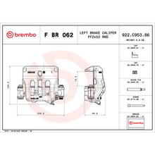 Load image into Gallery viewer, FBR062 Brembo Disc Brake Caliper LCV Brembo Brake Canada