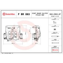 Charger l'image dans la galerie, FBR063 Brembo Disc Brake Caliper LCV Brembo Brake Canada