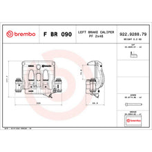 Load image into Gallery viewer, FBR090 Brembo Disc Brake Caliper LCV Brembo Brake Canada
