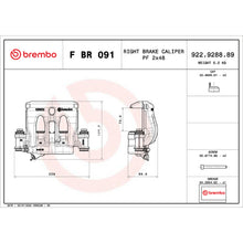 Load image into Gallery viewer, FBR091 Brembo Disc Brake Caliper LCV Brembo Brake Canada