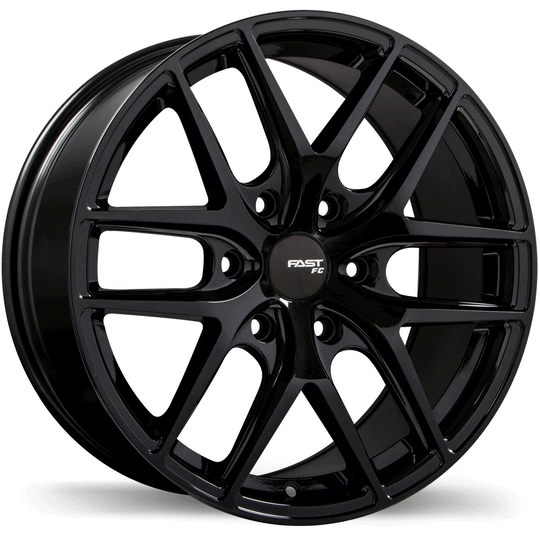 FC04-1885-83BE+20C780 - Fast Wheels FC04X 18X8.5 6X139.7 20mm Metallic Black - Fast Wheels Wheels Canada