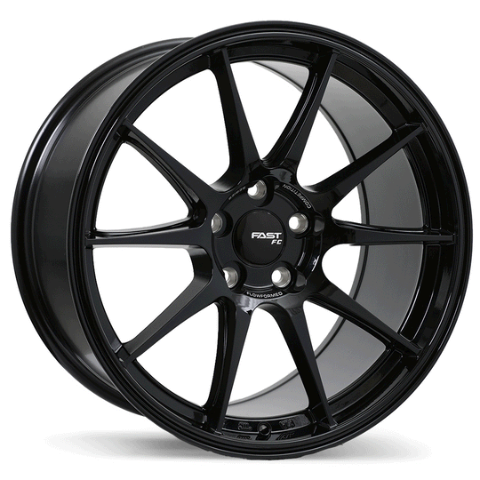 FC08A-1990-44BN+38C726 - Fast Wheels FC08 19X9 5X112 38mm Gloss Black - Fast Wheels Wheels Canada
