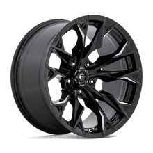 Load image into Gallery viewer, D8032000B447 - Fuel Off-Road D803 Flame 20X10 5X139.7 -18 mm Gloss Black Milled - Fuel Off-Road Wheels Canada