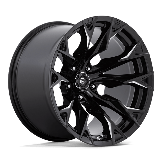 D80320207547 - Fuel Off-Road D803 Flame 20X12 5X127 -44 mm Gloss Black Milled - Fuel Off-Road Wheels Canada