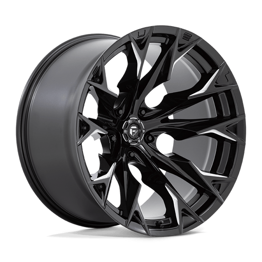 D8032220B447 - Fuel Off-Road D803 Flame 22X12 5X139.7 -44 mm Gloss Black Milled - Fuel Off-Road Wheels Canada