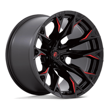 Load image into Gallery viewer, D82320207547 - Fuel Off-Road D823 Flame 20X12 5X127 -44 mm Gloss Black Milled With Candy Red - Fuel Off-Road Wheels Canada