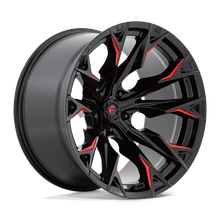 Charger l'image dans la galerie, D82322207547 - Fuel Off-Road D823 Flame 22X12 5X127 -44 mm Gloss Black Milled With Candy Red - Fuel Off-Road Wheels Canada