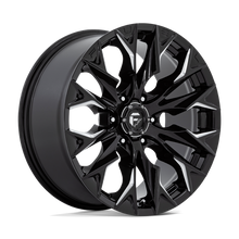 Charger l'image dans la galerie, D80320908457 - Fuel Off-Road D803 Flame 20X9 6X139.7 20mm Gloss Black Milled - Fuel Off-Road Wheels Canada