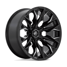 Charger l'image dans la galerie, D80322008947 - Fuel Off-Road D803 Flame 22X10 6X135 -18 mm Gloss Black Milled - Fuel Off-Road Wheels Canada