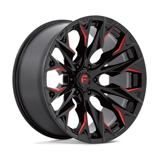 D82322008947 - Fuel Off-Road D823 Flame 22X10 6X135 -18 mm Gloss Black Milled With Candy Red - Fuel Off-Road Wheels Canada