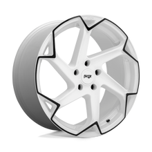 Load image into Gallery viewer, M257209044+27 - Niche M257 Flash 20X9 5X112  27mm Gloss White With Black - Niche Wheels Canada