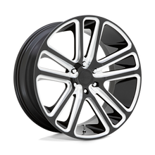 Load image into Gallery viewer, S255229584+25 - DUB S255 Flex 22X9.5 6X139.7  25mm Gloss Black Milled - DUB Wheels Canada
