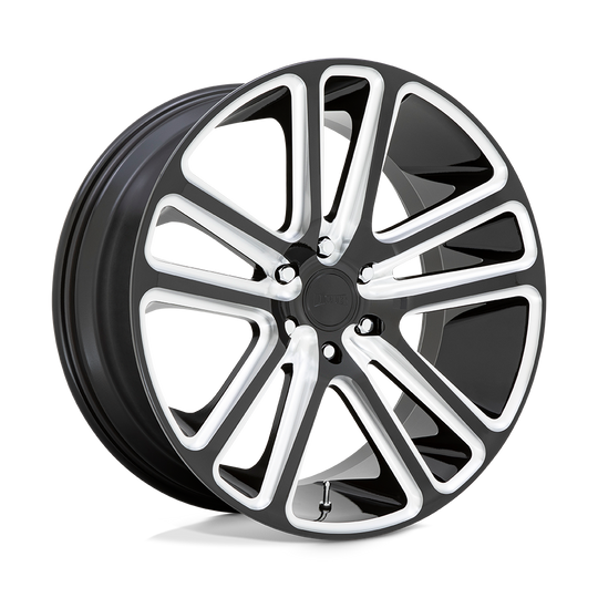 S255229584+25 - DUB S255 Flex 22X9.5 6X139.7  25mm Gloss Black Milled - DUB Wheels Canada