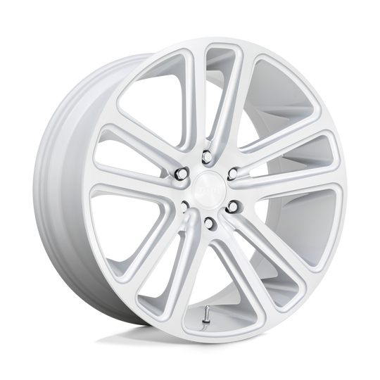 S257260073+10 - DUB S257 Flex 26X10 5X127  10mm Gloss Silver Brushed Face - DUB Wheels Canada