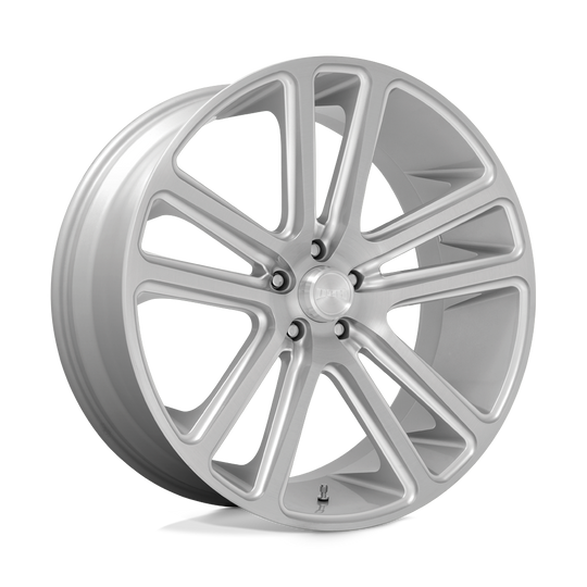 S257240073+10 - DUB S257 Flex 24X10 5X127  10mm Gloss Silver Brushed Face - DUB Wheels Canada