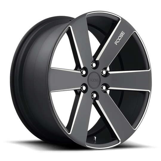 F158209577+30 - Foose F158 Switch 20X9.5 6X139.7  30mm Matte Black Milled - Foose Wheels Canada