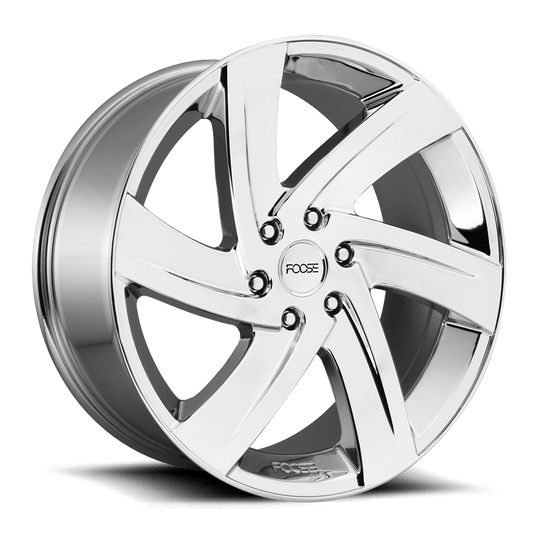 F166229577+25 - Foose F166 Bodine 22X9.5 6X139.7  25mm Chrome Plated - Foose Wheels Canada