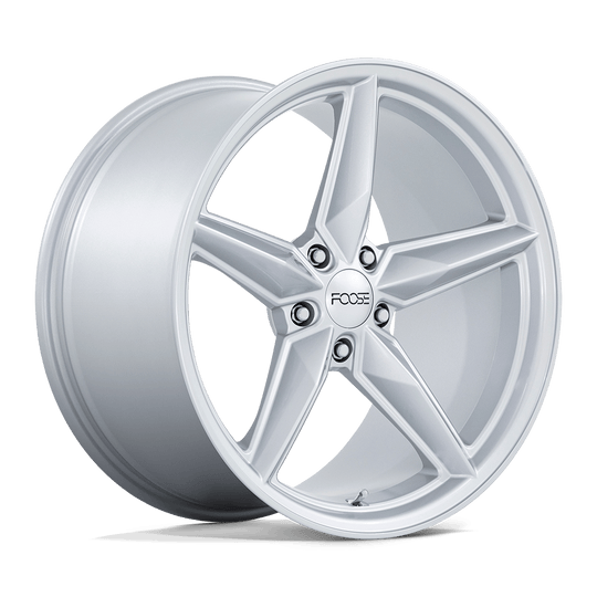 F174201113+43 - Foose F174 CF8 20X11 5X120  43mm Gloss Silver - Foose Wheels Canada
