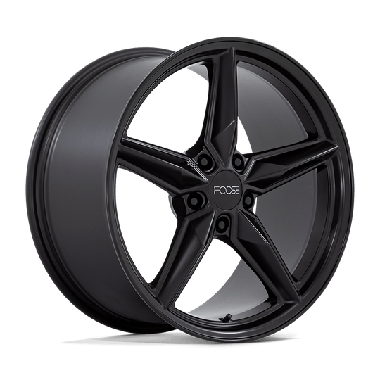 F175199513+45 - Foose F175 CF8 19X9.5 5X120  45mm Matte Black - Foose Wheels Canada