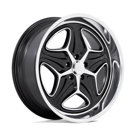 F17122907355 - Foose F171 Merlot 22X9 5X127  15mm Gloss Black Machined - Foose Wheels Canada
