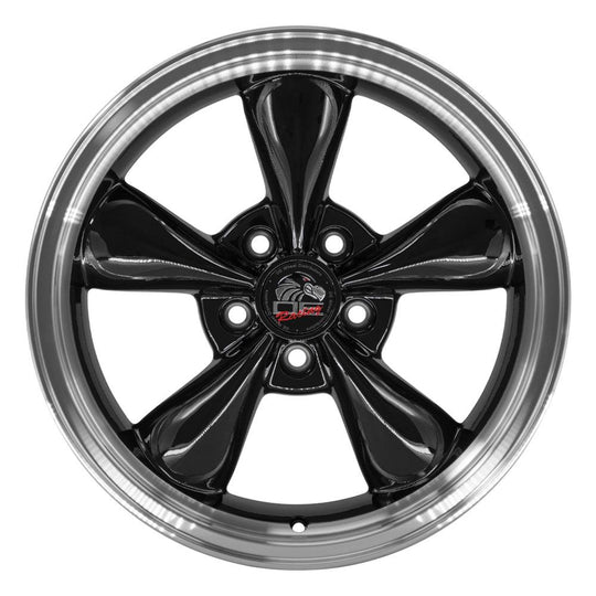 FR01-17080-5450-29BM - OE Wheels Replica FR01 17X8 5X114.3 ET29.5mm Black with Machined Lip - OE Wheels Wheels Canada