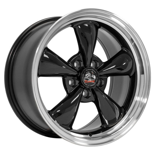 FR01-17090-5450-24BM - OE Wheels Replica FR01 17X9 5X114.3 ET24mm Black with Machined Lip - OE Wheels Wheels Canada