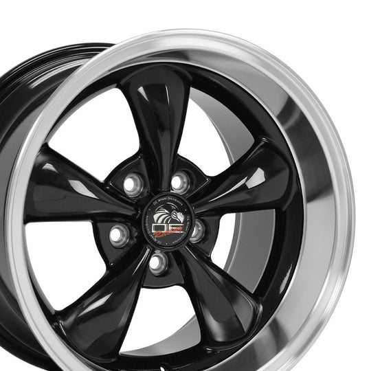 FR01-17105-5450-27BM - OE Wheels Replica FR01 17X10.5 5X114.3 ET27mm Black with Machined Lip - OE Wheels Wheels Canada