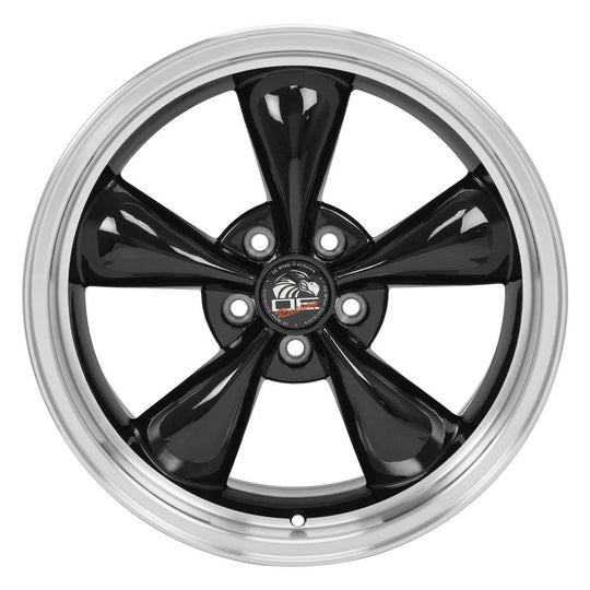 FR01-18090-5450-24BM - OE Wheels Replica FR01 18X9 5X114.3 ET24mm Black with Machined Lip - OE Wheels Wheels Canada