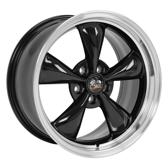 FR01-18090-5450-24BM - OE Wheels Replica FR01 18X9 5X114.3 ET24mm Black with Machined Lip - OE Wheels Wheels Canada