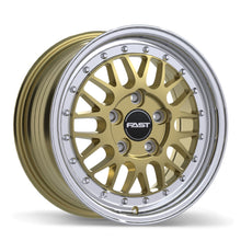 Charger l'image dans la galerie, FR01-1570-44DP+40C726 - Fast Wheels FR01 15X7.0 5X112 ET 40mm Gloss Gold with Machined Lip - Fast Wheels Wheels Canada
