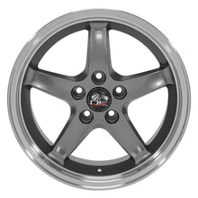 Charger l'image dans la galerie, FR04B-D17090-5450-24GM - OE Wheels Replica FR04B 17X9 5X114.3 ET24mm Gunmetal with Machined Lip - OE Wheels Wheels Canada