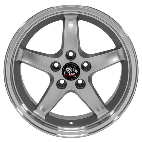 FR04B-D17090-5450-24SM - OE Wheels Replica FR04B 17X9 5X114.3 ET24mm Silver with Machined Lip - OE Wheels Wheels Canada