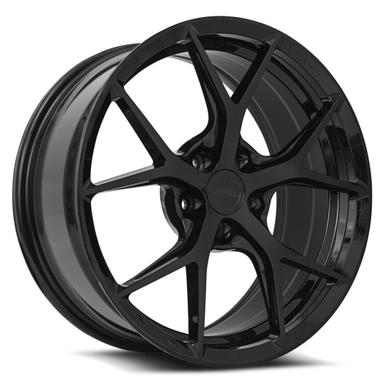 FS0619A0xx19R-GB-51235 - MRR FS6 19X10 5X112 35MM Gloss Black - MRR Wheels Canada