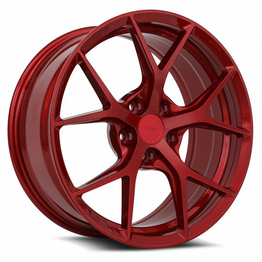 FS0620855xx10R-RD-50835 - MRR FS6 20X8.5 5X108 35MM Candy Red - MRR Wheels Canada