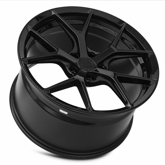 FS0620A15xx18R-GB-52020 - MRR FS6 20X11 5X120 20MM Gloss Black - MRR Wheels Canada