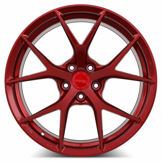 FS0620A15xx18R-RD-52043 - MRR FS6 20X11 5X120 43MM Candy Red For Camaro - MRR Wheels Canada