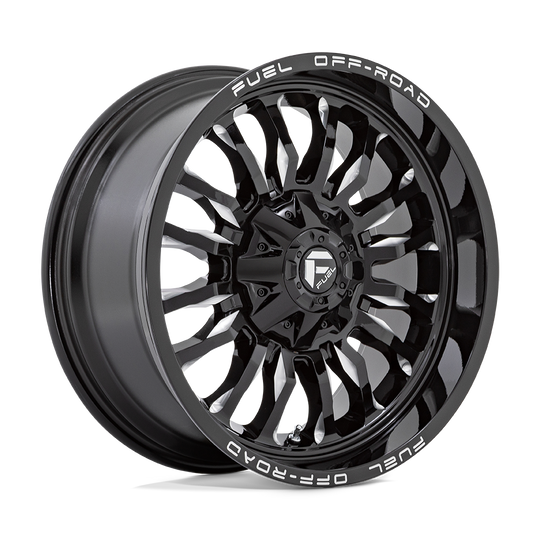D79522201747 - Fuel Off-Road D795 Arc 22X12 8X170 -44 mm Gloss Black Milled - Fuel Off-Road Wheels Canada