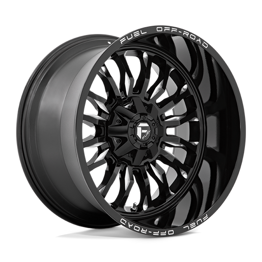 D79522202647 - Fuel Off-Road D795 Arc 22X12 5X114.3 / 5X127 -44mm Gloss Black Milled - Fuel Off-Road Wheels Canada