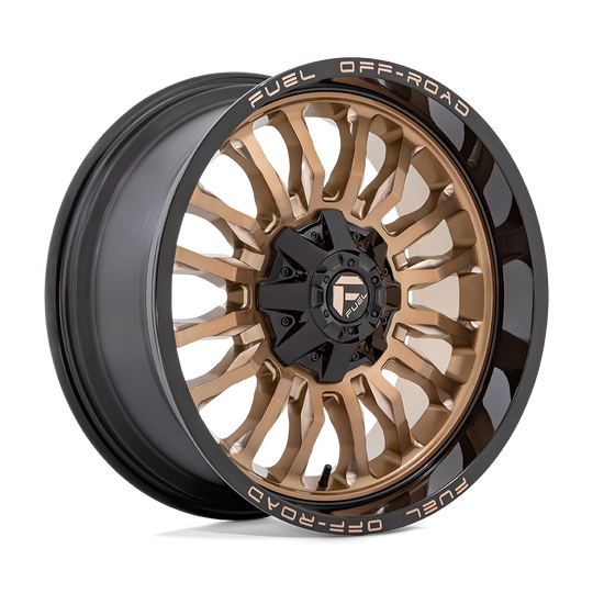 D79720908450 - Fuel Off-Road D797 Arc 20X9 6X139.7 1mm Platinum Bronze With Black Lip - Fuel Off-Road Wheels Canada