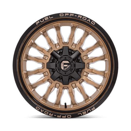D79720005747 - Fuel Off-Road D797 Arc 20X10 5X127 / 5X139.7 -18mm Platinum Bronze With Black Lip - Fuel Off-Road Wheels Canada