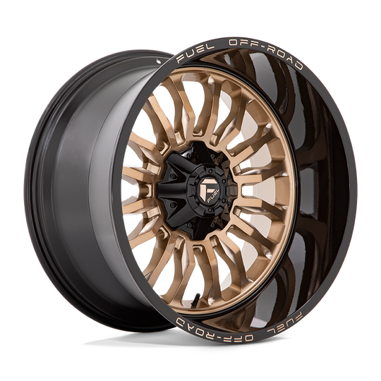 D79722202647 - Fuel Off-Road D797 Arc 22X12 5X114.3 / 5X127 -44mm Platinum Bronze With Black Lip - Fuel Off-Road Wheels Canada