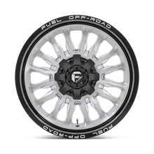 Charger l'image dans la galerie, D79822001747 - Fuel Off-Road D798 Arc 22X10 8X170 -18 mm Silver Brushed Face With Milled Black Lip - Fuel Off-Road Wheels Canada